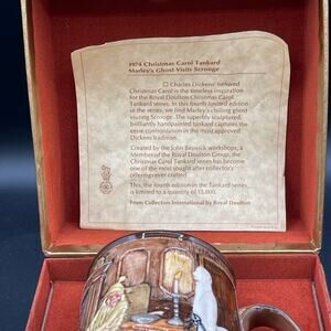 Royal Doulton 1974 Christmas Carol Tankard Marley Ghost Beswick Limited Edition